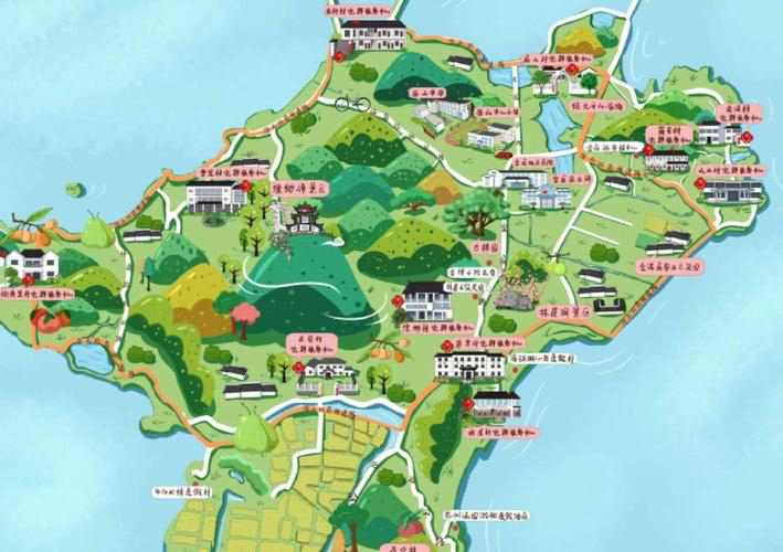 蔚县手绘地图旅游的独特视角
